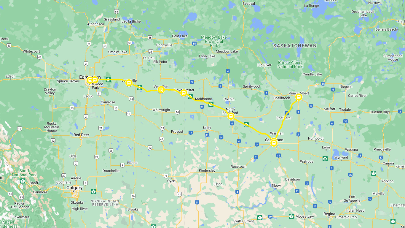 Edmonton to Saskatoon - KCTI